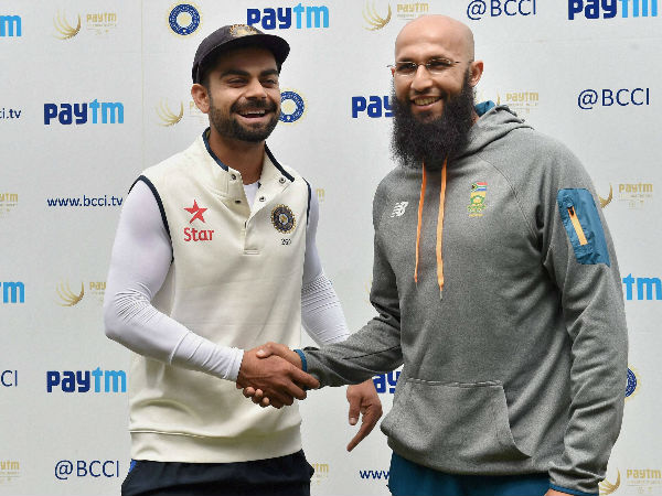 File photo: Indian captain Kohli (left) with South African Test skipper Hashim Amla File photo: Indian captain Kohli (left) with South African Test skipper Hashim Amla
