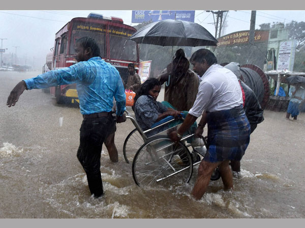 Rains subside in Chennai Rains subside in Chennai