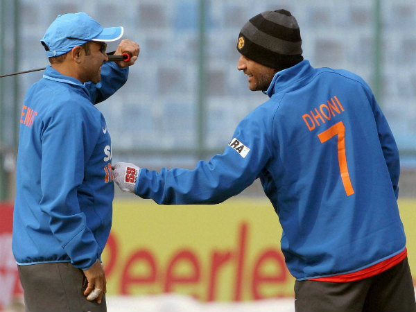 Sehwag (left) and Dhoni during India playing days Sehwag (left) and Dhoni during India playing days