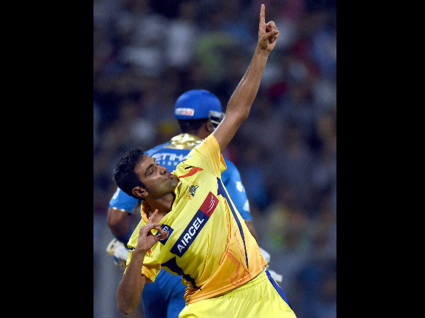 File photo: Ashwin celebrates in Olympic sprint champion Usain Bolt (Jamaica) style after taking a wicket for CSK in IPL File photo: Ashwin celebrates in Olympic sprint champion Usain Bolt (Jamaica) style after taking a wicket for CSK in IPL