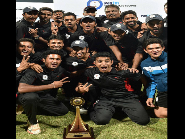 Gujarat lift maiden Vijay Hazare Trophy Gujarat lift maiden Vijay Hazare Trophy