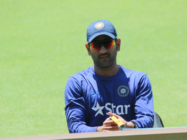 MS Dhoni is pictured during Indian team's first practice session in Australia on Thursday (January 7). Photo: BCCI MS Dhoni is pictured during Indian team's first practice session in Australia on Thursday (January 7). Photo: BCCI