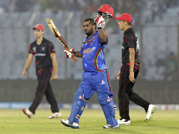 A file picture of Mohammad Shahzad (centre) celebrating a T20I half century against Hong Kong in World T20 2014 in Chittagong, Bangladesh A file picture of Mohammad Shahzad (centre) celebrating a T20I half century against Hong Kong in World T20 2014 in Chittagong, Bangladesh
