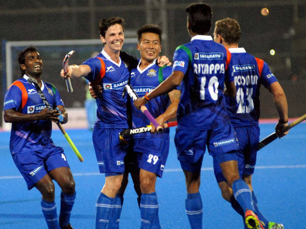 UP Wizards players celebrate a goal against Kalinga Lancers UP Wizards players celebrate a goal against Kalinga Lancers