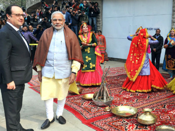 Traditional dances held to welocme Hollande in Chandigarh