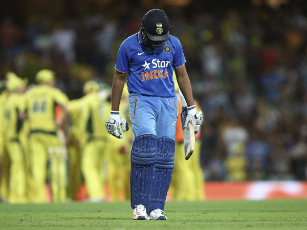 Rohit Sharma walks off the ground after being dismissed for 99 in Sydney Rohit Sharma walks off the ground after being dismissed for 99 in Sydney