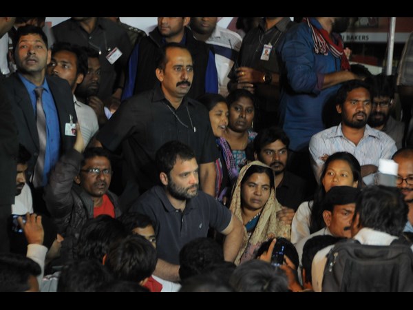 BJP slams Rahul over visit to HCU BJP slams Rahul over visit to HCU