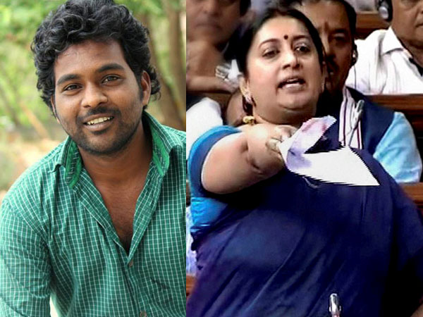 Smriti Irani and Rohith Vemula Smriti Irani and Rohith Vemula
