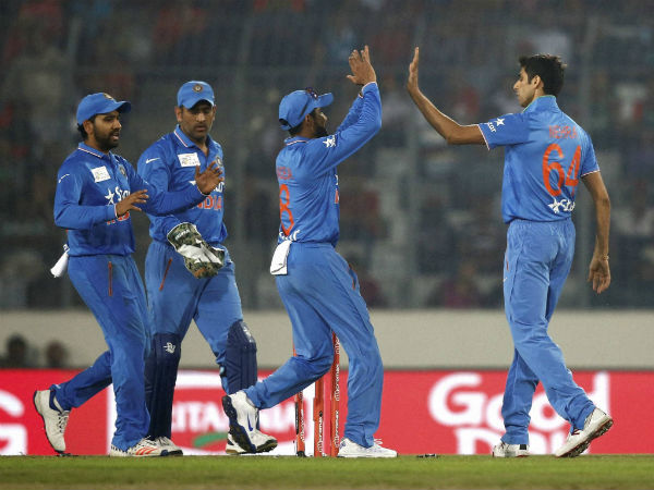 File photo: Indian players celebrate a wicket during Asia Cup T20 File photo: Indian players celebrate a wicket during Asia Cup T20