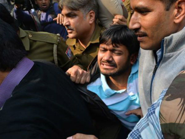 Kanhaiya Kumar reaches JNU Kanhaiya Kumar reaches JNU