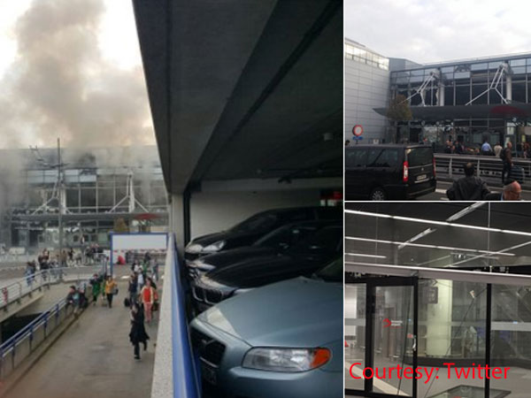 Brussels blast: Airport warns passengers Brussels blast: Airport warns passengers