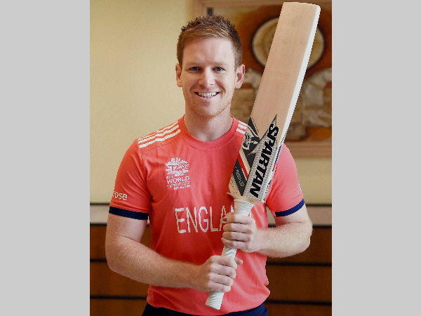 England captain Eoin Morgan poses for photographers before a World T20 press conference in Mumbai on March 9 England captain Eoin Morgan poses for photographers before a World T20 press conference in Mumbai on March 9