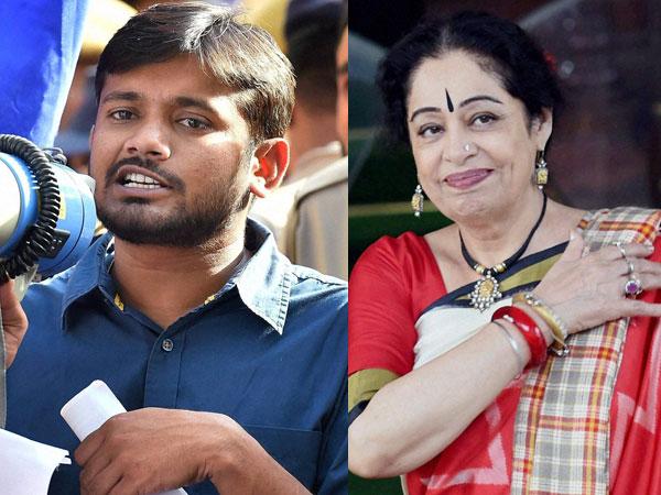 Kanhaiya Kumar & Kirron Kher Kanhaiya Kumar & Kirron Kher