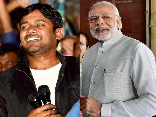 narendra modi and kanhaiya kumar narendra modi and kanhaiya kumar