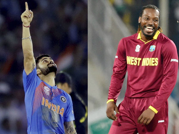 Spotlight on these 2 men - Virat Kohli (left) and Chris Gayle Spotlight on these 2 men - Virat Kohli (left) and Chris Gayle