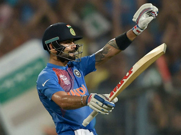 Kohli bows to Tendulkar at the Eden Gardens (Kolkata) during the India-Pakistan World T20 match on March 19 Kohli bows to Tendulkar at the Eden Gardens (Kolkata) during the India-Pakistan World T20 match on March 19