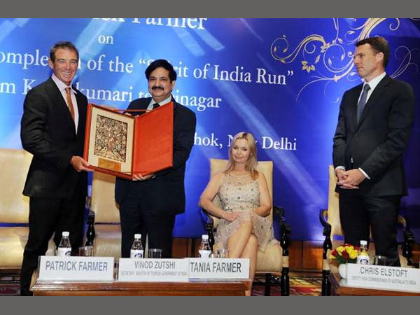 Australia’s Patrick Farmer Completes ‘Spirit of India Run’ Australia’s Patrick Farmer Completes ‘Spirit of India Run’