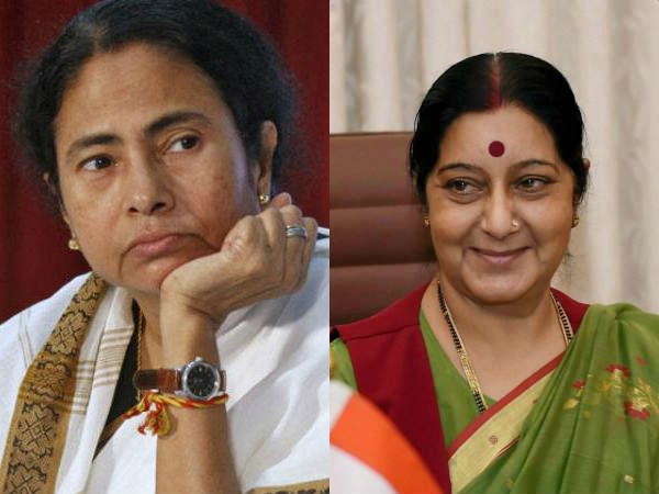 mamata banerjee and sushma swaraj mamata banerjee and sushma swaraj