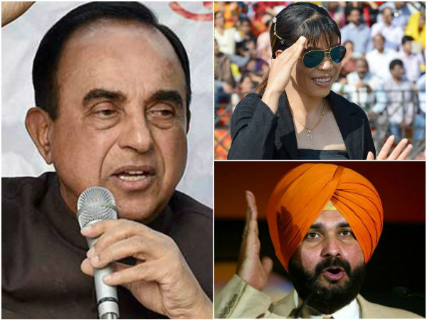 Swamy, Sidhu nominated to Rajya Sabha Swamy, Sidhu nominated to Rajya Sabha