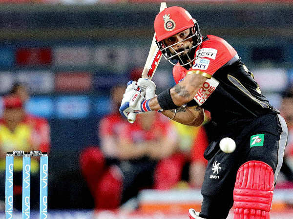 Virat Kohli in action against Pune last night (April 22) Virat Kohli in action against Pune last night (April 22)