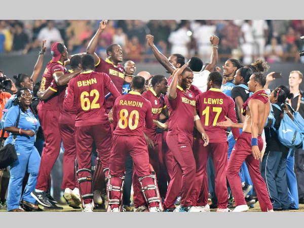 West Indies' men and women players celebrate their World T20 wins West Indies' men and women players celebrate their World T20 wins