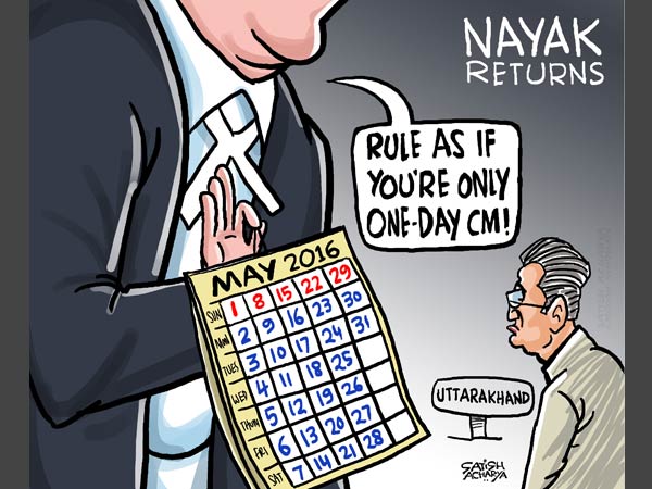 Cartoon of the Day: The return of the 'Uttarakhand Nayak' Cartoon of the Day: The return of the 'Uttarakhand Nayak'