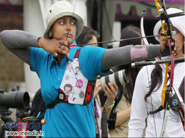 Deepika Kumari in action during a competition Deepika Kumari in action during a competition