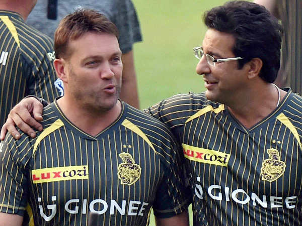 File photo: KKR coaches Kallis (left) and Wasim Akram File photo: KKR coaches Kallis (left) and Wasim Akram