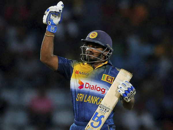 Perera celebrates his ODI half century against West Indies in this November, 2015 file photo in Pallekele Perera celebrates his ODI half century against West Indies in this November, 2015 file photo in Pallekele