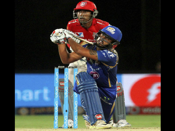 Mumbai Indians Nitish Rana plays a shot during an IPL 2016 match against Kings XI Punjab in Visakhapatnam on Friday. Mumbai Indians Nitish Rana plays a shot during an IPL 2016 match against Kings XI Punjab in Visakhapatnam on Friday.