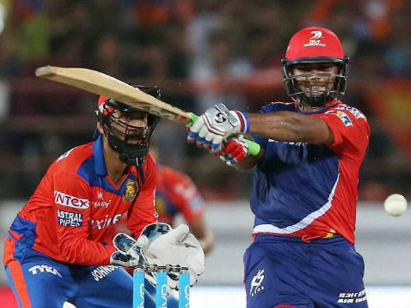 Delhi's Rishabh Pant plays a shot against Gujarat Delhi's Rishabh Pant plays a shot against Gujarat