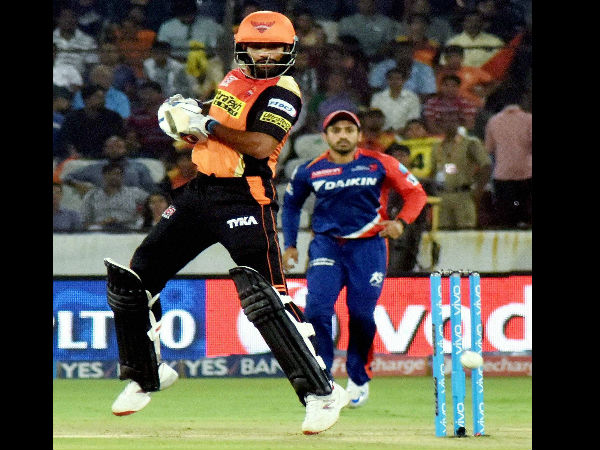 Shikhar Dhawan of SRH plays a shot against Delhi Daredevils. Shikhar Dhawan of SRH plays a shot against Delhi Daredevils.