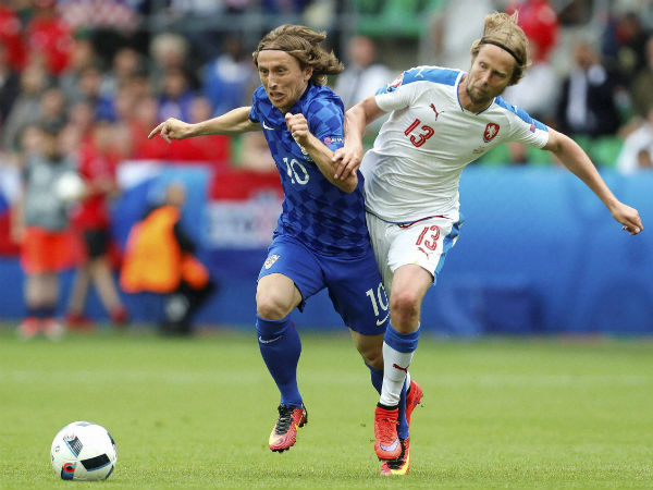 Croatia's Luka Modric, left, and Czech Republic's Jaroslav Plasil vie for the ball during their Euro 2016 match Croatia's Luka Modric, left, and Czech Republic's Jaroslav Plasil vie for the ball during their Euro 2016 match