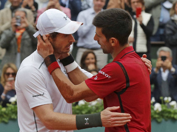 Serbia's Novak Djokovic, right, is congratulated by Britain's Andy Murray after winning the final of the French Open tennis tournament Serbia's Novak Djokovic, right, is congratulated by Britain's Andy Murray after winning the final of the French Open tennis tournament
