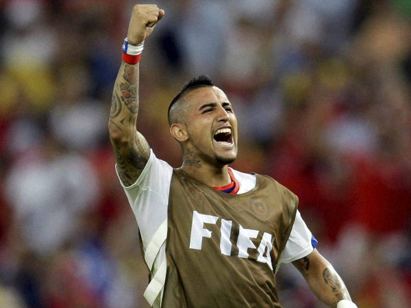 File photo: Chile's Arturo Vidal scored a controversial penalty File photo: Chile's Arturo Vidal scored a controversial penalty