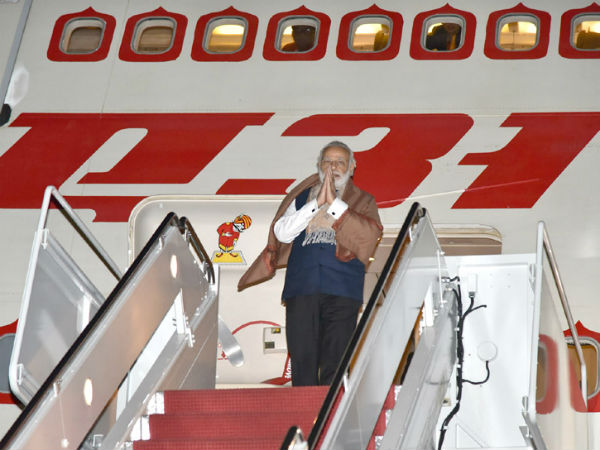 PM Modi returns home PM Modi returns home