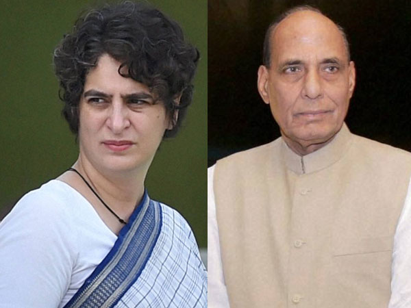 priyanka gandhi and rajnath singh priyanka gandhi and rajnath singh