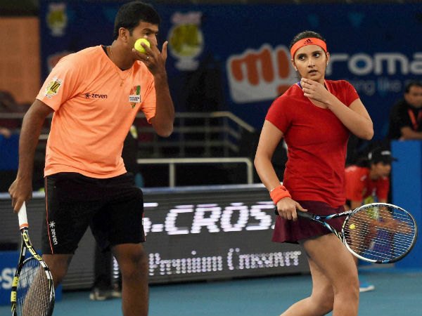 Sania paired with Bopannai in mixed doubles Sania paired with Bopannai in mixed doubles