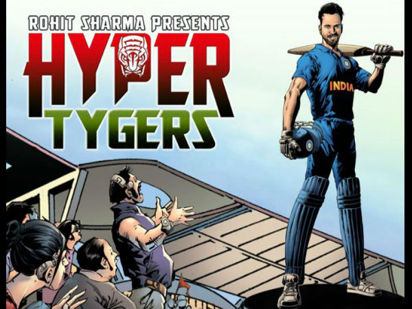 Rohit Sharma launches first superhero cricket graphic novel 'Hyper Tygers' Rohit Sharma launches first superhero cricket graphic novel 'Hyper Tygers'