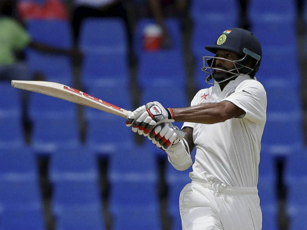 Shikhar Dhawan plays a shot against West Indies on day 1 Shikhar Dhawan plays a shot against West Indies on day 1