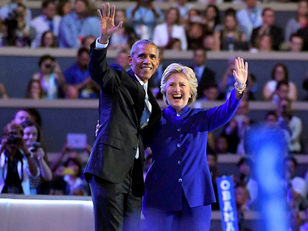 They were the rivals in the Democratic race in 2008