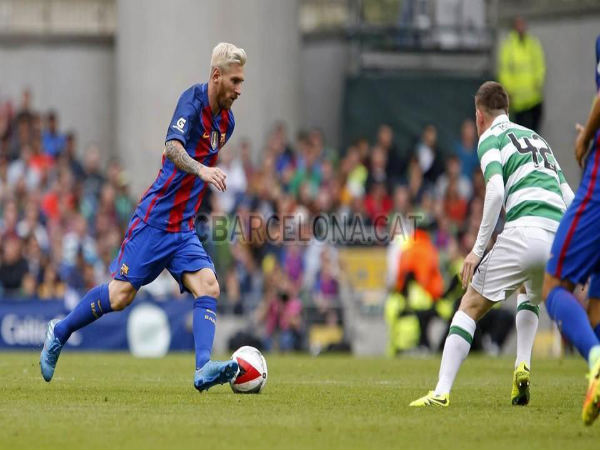 Lionel Messi in action for Barcelona against Celtic (Image courtesy: FC Barcelona Twitter) Lionel Messi in action for Barcelona against Celtic (Image courtesy: FC Barcelona Twitter)