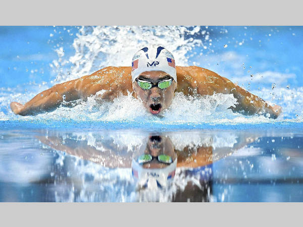 Michael Phelps swims in the men's 100-meter butterfly semifinal at the U.S. Olympic swimming trials on July 1, 2016, in Omaha, Nebraska Michael Phelps swims in the men's 100-meter butterfly semifinal at the U.S. Olympic swimming trials on July 1, 2016, in Omaha, Nebraska