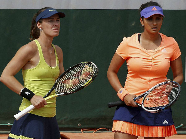 File photo: Martina (left) and Sania File photo: Martina (left) and Sania