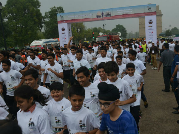 Indias first multi-city marathon, the Great India Run, flagged off Indias first multi-city marathon, the Great India Run, flagged off