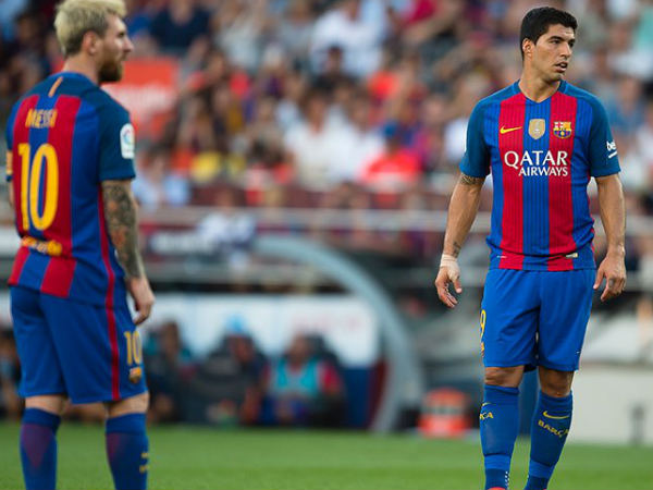 Lionel Messi (left) with Luis Suarez (Image courtesy: FC Barcelona Twitter handle) Lionel Messi (left) with Luis Suarez (Image courtesy: FC Barcelona Twitter handle)