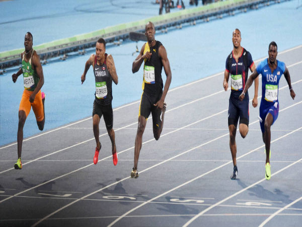 File photo: Usain Bolt (centre) wins the men's 100-meter final File photo: Usain Bolt (centre) wins the men's 100-meter final