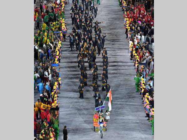 Indian contingent at the Opening Ceremony Indian contingent at the Opening Ceremony