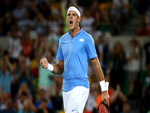 Juan Martin Del Potro celebrates after winning a point (Image courtesy: Juan Martin del Potro Twitter handle) Juan Martin Del Potro celebrates after winning a point (Image courtesy: Juan Martin del Potro Twitter handle)