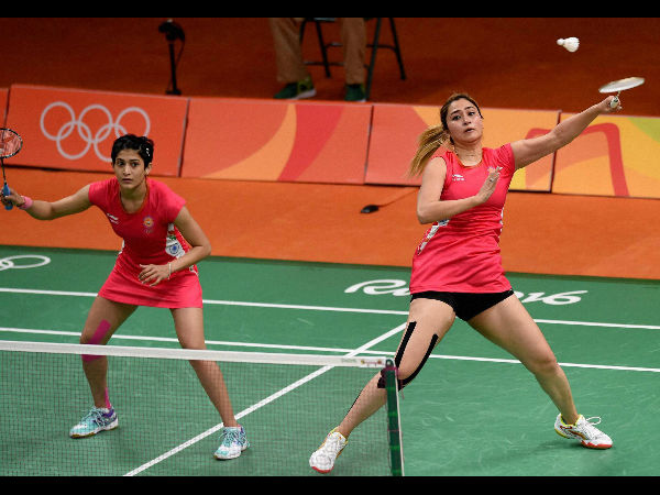 Ashwini (left) and Jwala in action at Rio Olympics Ashwini (left) and Jwala in action at Rio Olympics